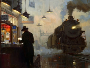 picture, Train, steam