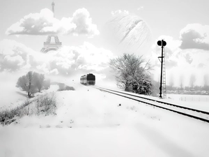 winter, ##, abstraction, Train
