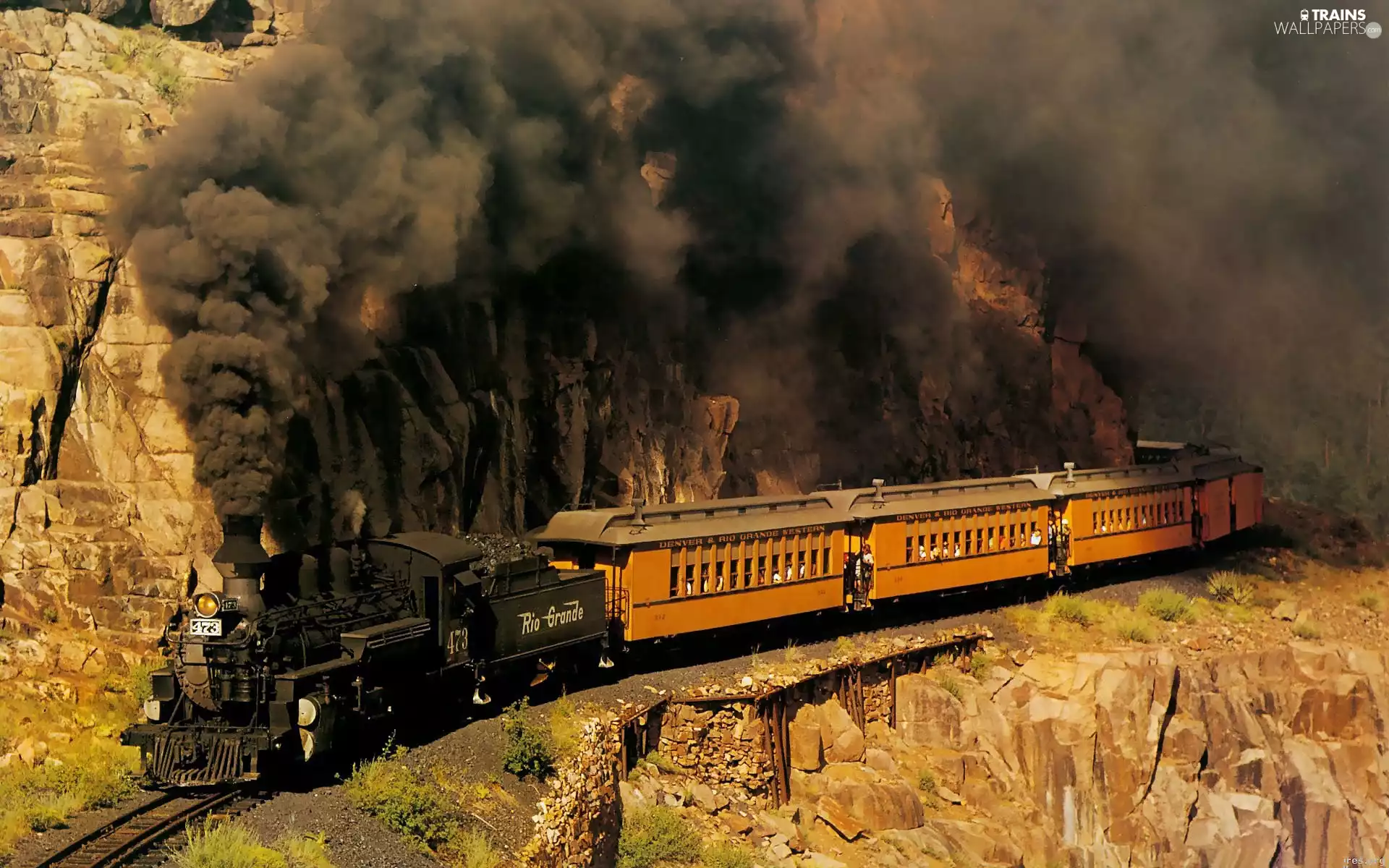 Train, smoke, carbon, Black