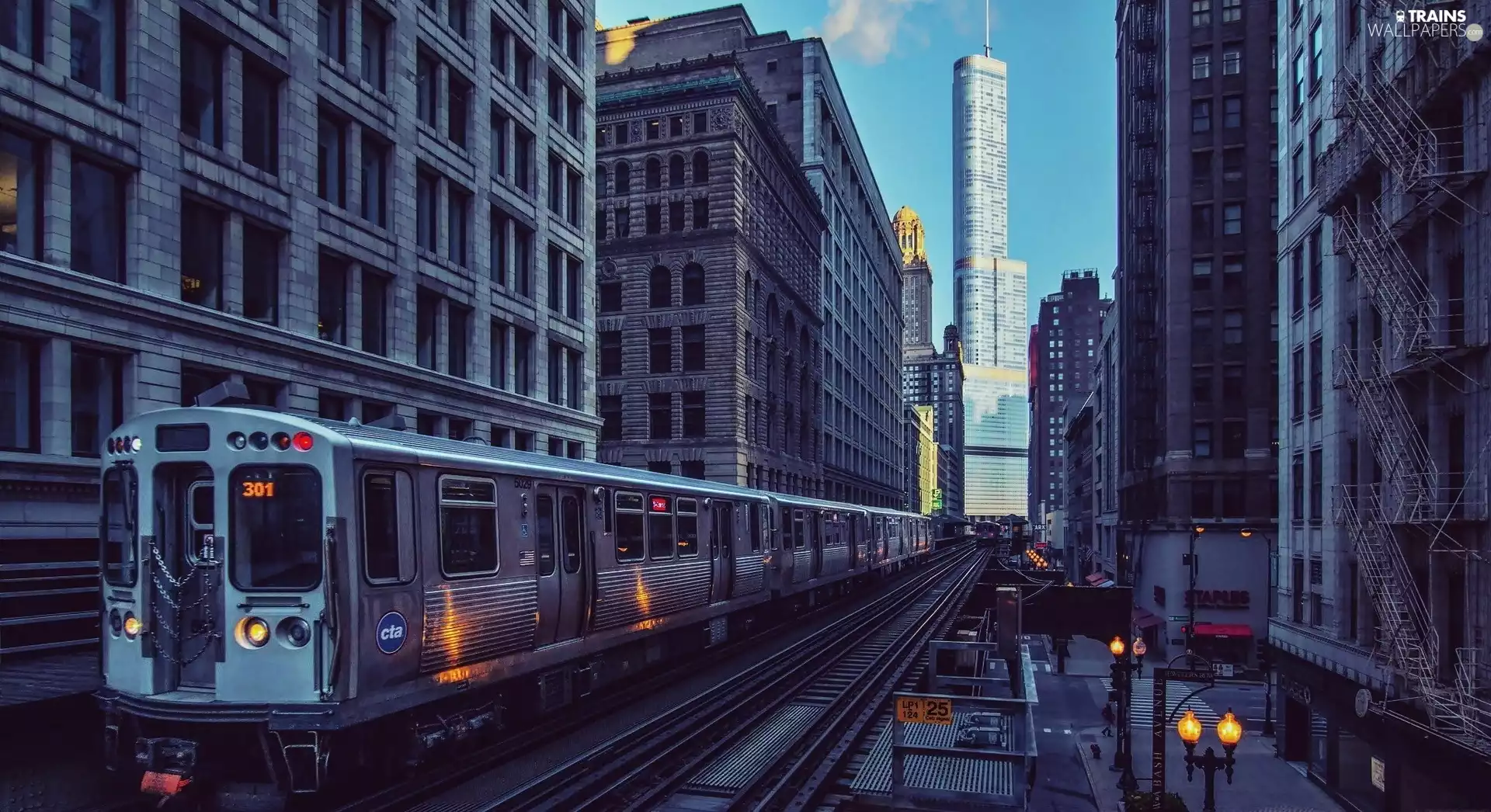 buildings, Chicago, metro