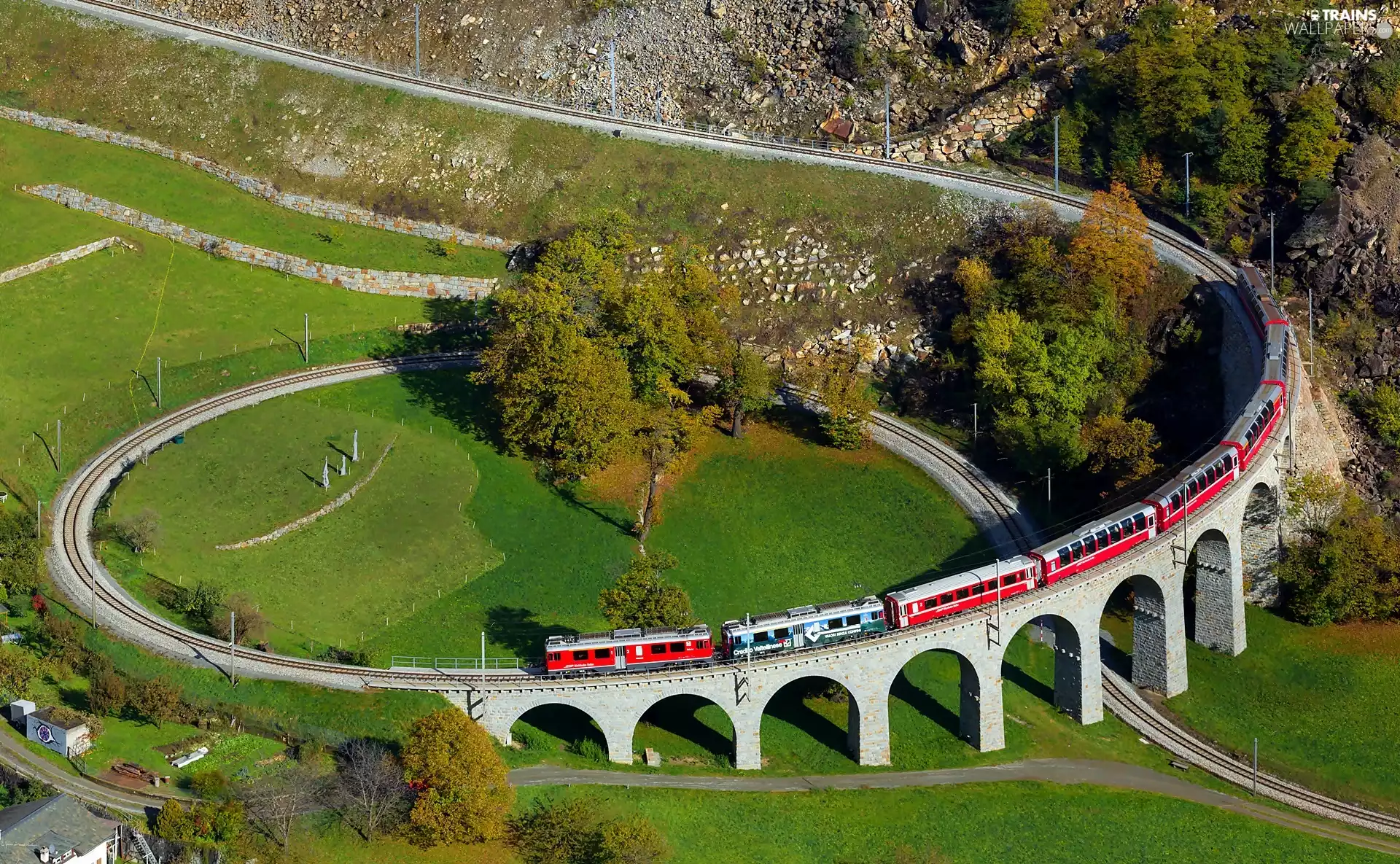 overpass, Train, Brusio, Kreis