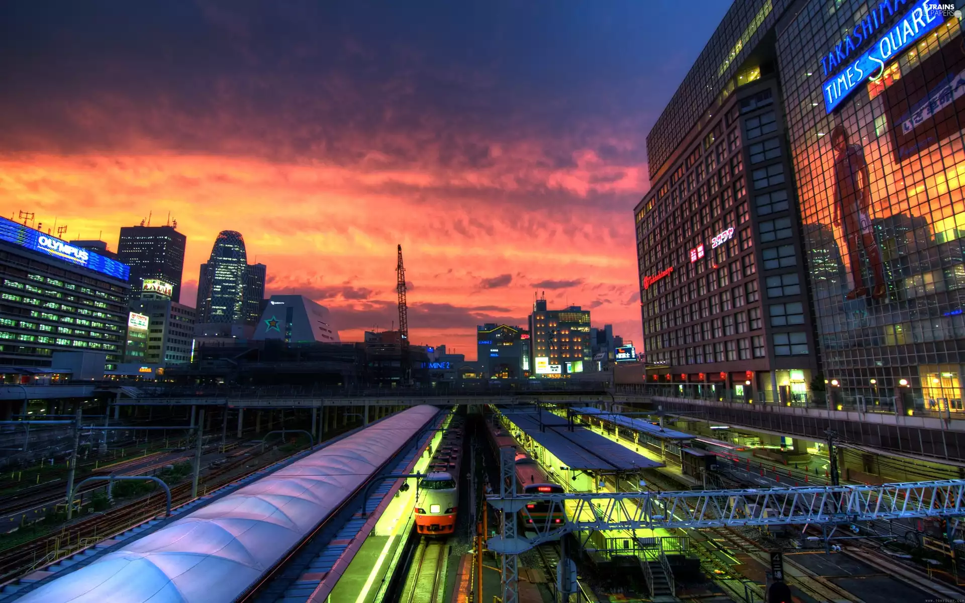 station, Train, Tokio, Town, Japan